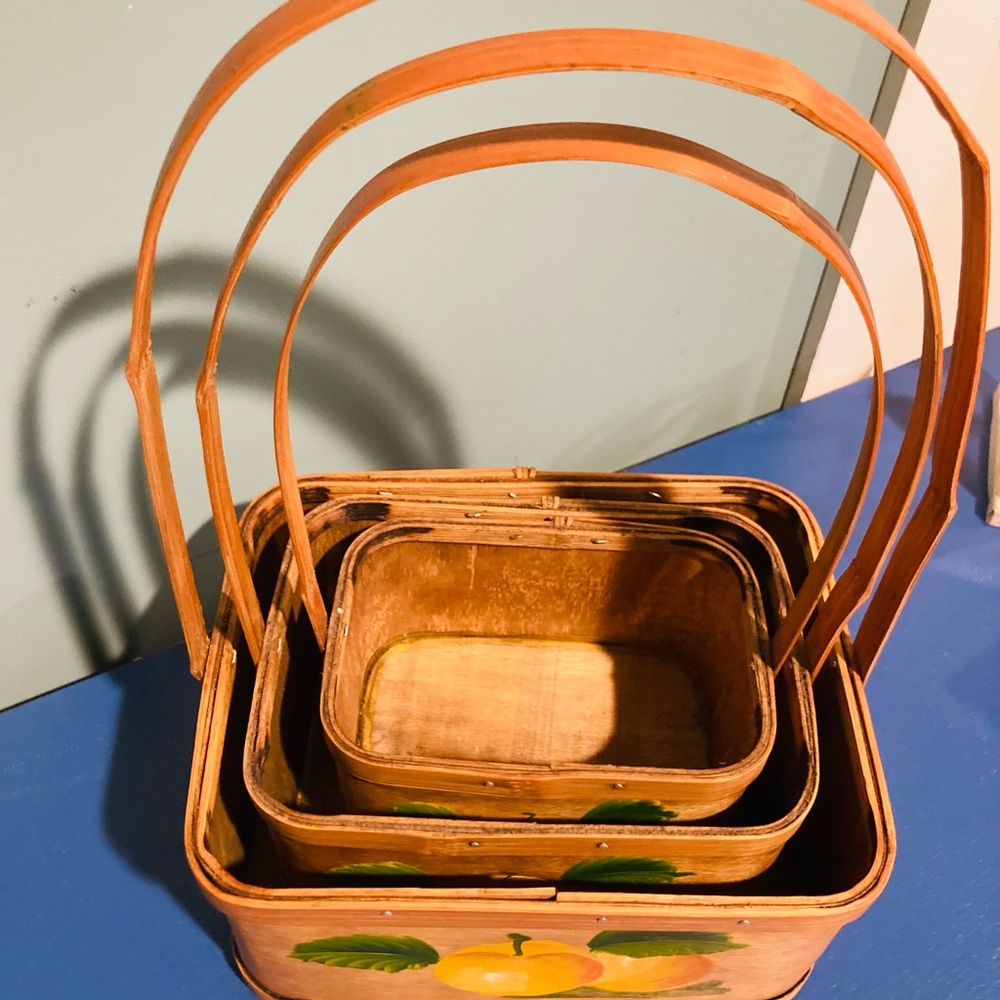 VINTAGE BASKETS SET - Picture 5 of 6